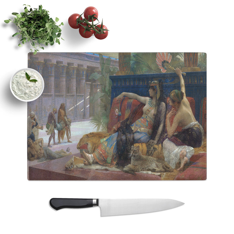 Cleopatra by Alexandre Cabanel Chopping Board, 0.4cm H x 28.5cm W x 39cm L