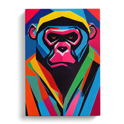 Gorilla Pop Art - Wrapped Canvas