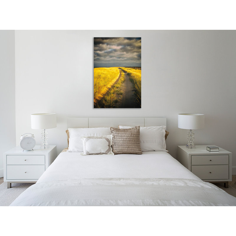 «Down The Road», toile tendue par Aledanda, H 48 po x l 32 po x P 1,5 po