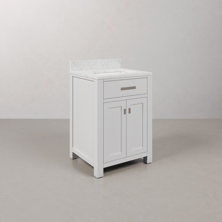 Minnetrista 24'' Single Bathroom Vanity with Marble Top