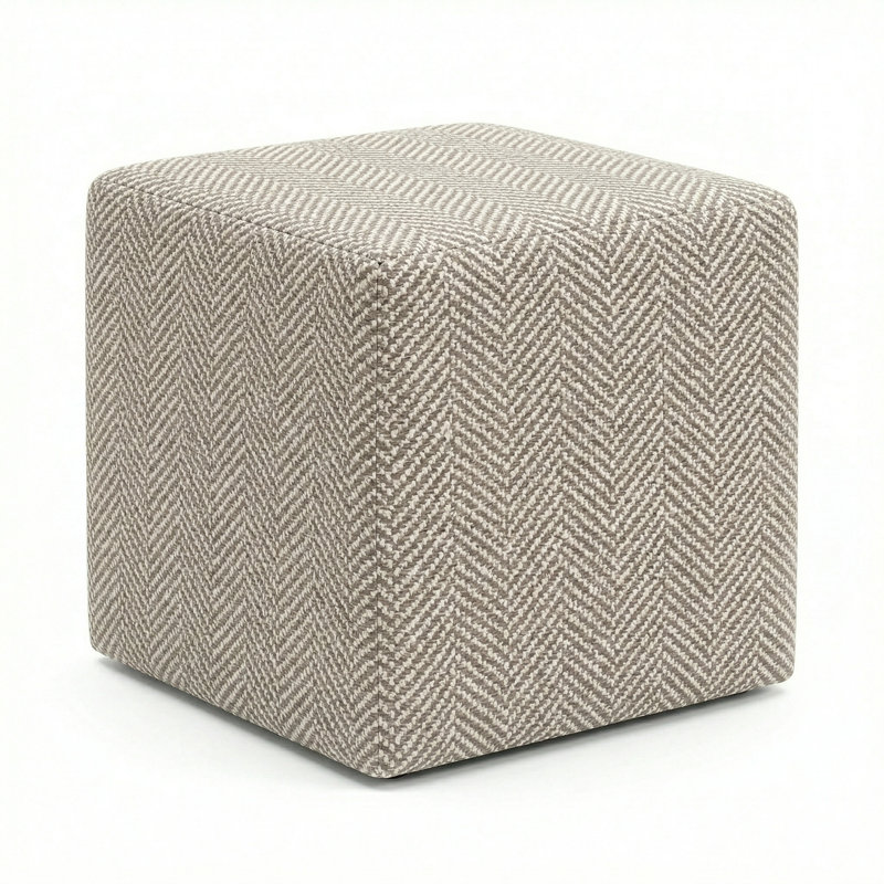 Berlin Gardens Lilly Hive 20" Square Pouf, Brown