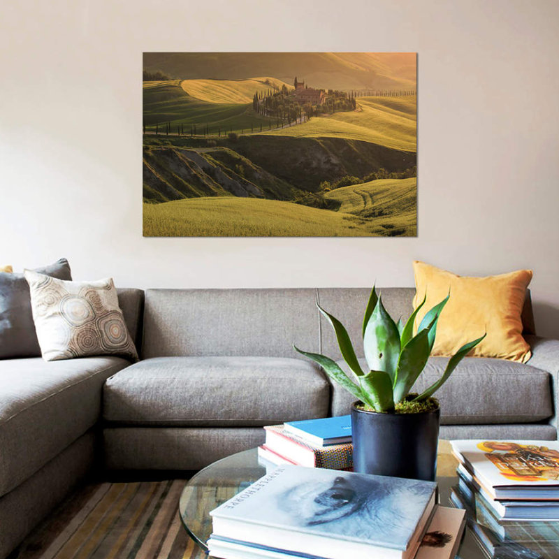 «Spring in Tuscany VII» par Daniel Kordan, reproduction de photo sur toile tendue, H 18 po x l 26 po x P 1,5 po, Pas de tapis