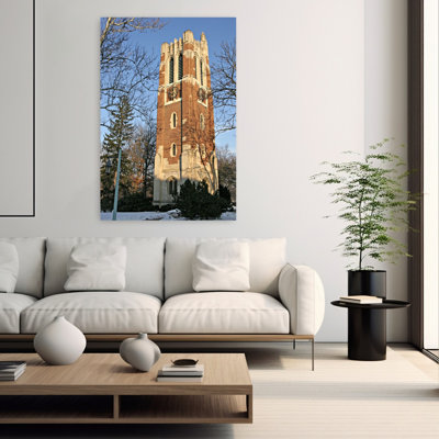 View Of A Clock Tower, Michigan State Spartans Watches, Michigan State University, East Lansing, Michigan, Usa Abstract Contemporary Architecture L...