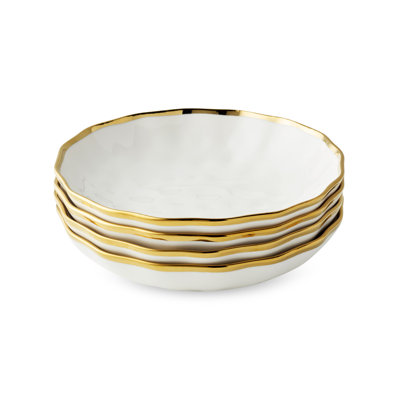 Ensemble de 4 bols à soupe Regency Gold 9 po x 2 po