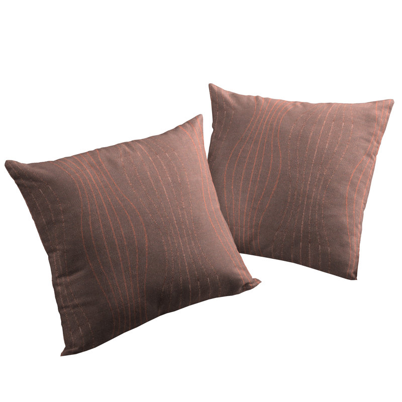 Bronis Square Cushion Cover, 50cm x 50cm, Brown Copper