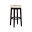 Tabouret rembourré pivotant avec structure en bois massif Baylis-19293859-44944666