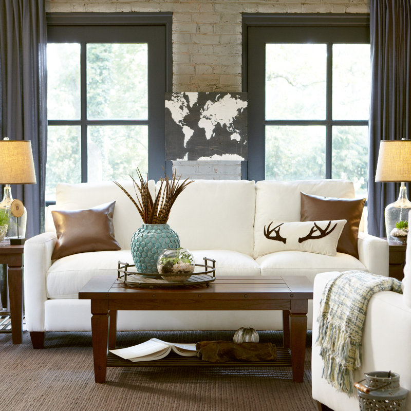 Sleepy Forest Tufted Throw Pillow
