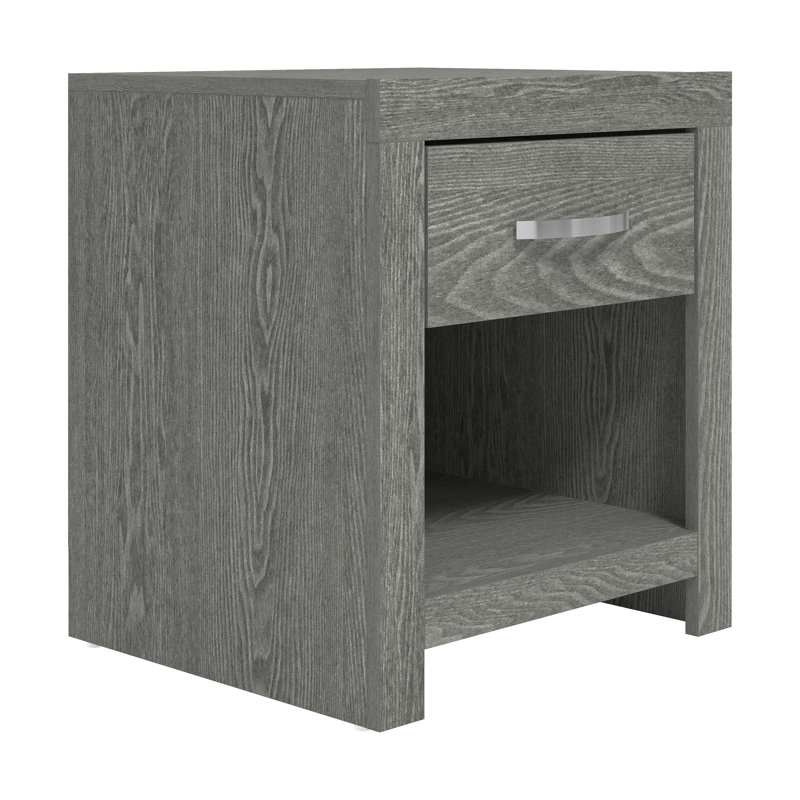 Aimaan 20.3" 1 Drawer Nightstand, Finn Oak