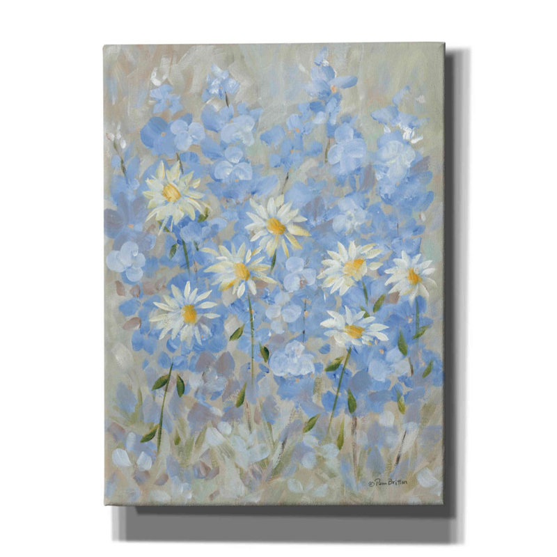 «Garden of Joy» par Pam Britton, art mural sur toile, H 54 po x l 40 po x P 1,5 po