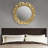 Jaliza Iron Frame Round Mirror