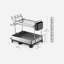 Stainless Steel Two Tier Dish Rack