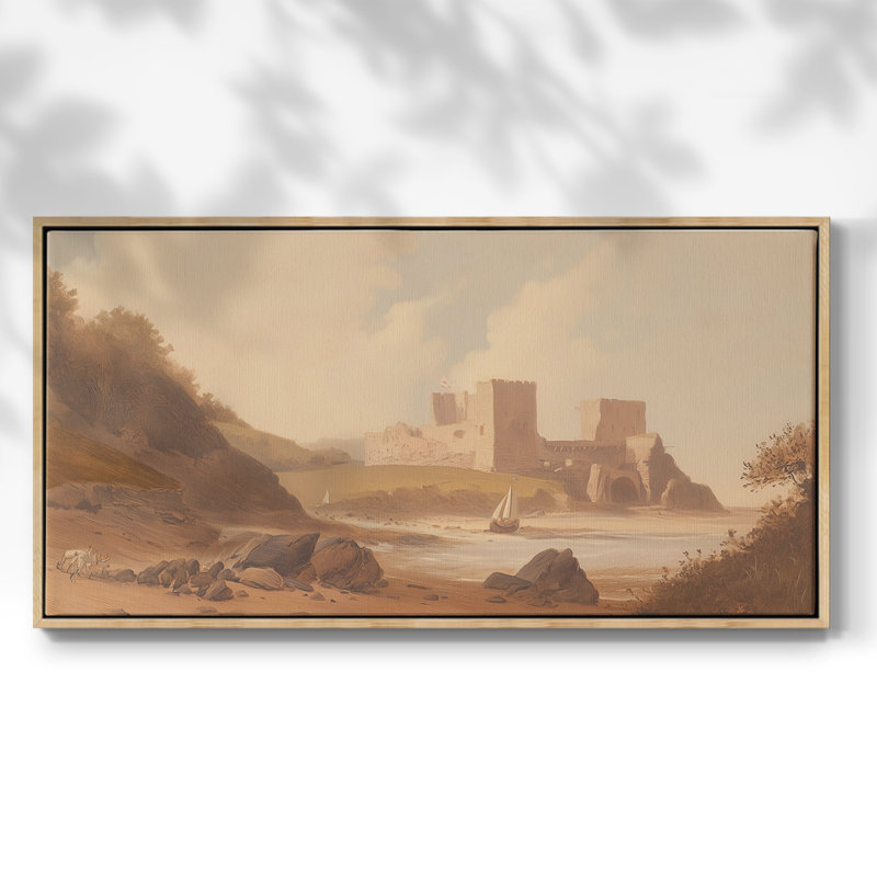 Paysage, série CLCL-X, toile tendue avec châssis, prête à être accrochée, H 25 po x l 49 po, Naturel