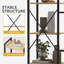 160cm W Metal Standard Bookcase-1677917889