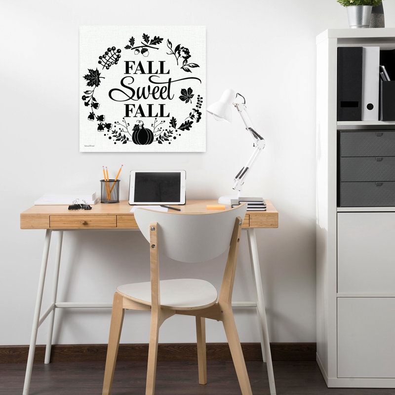 Fall Sweet Fall by Lettered & Lined - Wrapped Canvas Print, 45.72 cm H x 45.72 cm W
