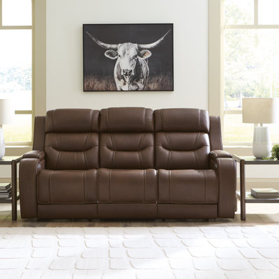 Akron Akron Power Reclining Sofa With Audio Seating