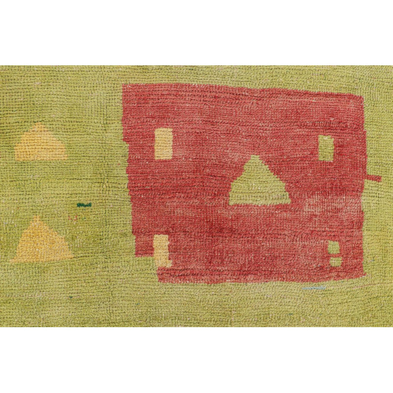 One-of-a-Kind 4'7" X 6' Hand Knotted Area Rug