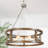 Ifill 5 - Light Iron Dimmable Lantern Drum and Geometric Chandelier