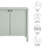 Emmeline 35" 2-Door Scalloped Sideboard Cabinet-106714523