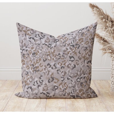 Tan And Beige Leopard Pillow Cover