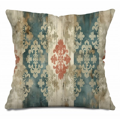Coussin floral, sergé de coton Shabby Elegance