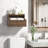 Floating Nightstand With Decorative Embossed Pattern-1257718116