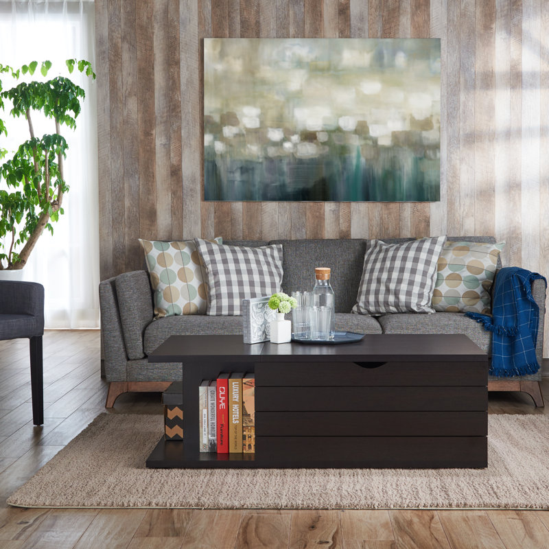 Solid Coffee Table with Storage
