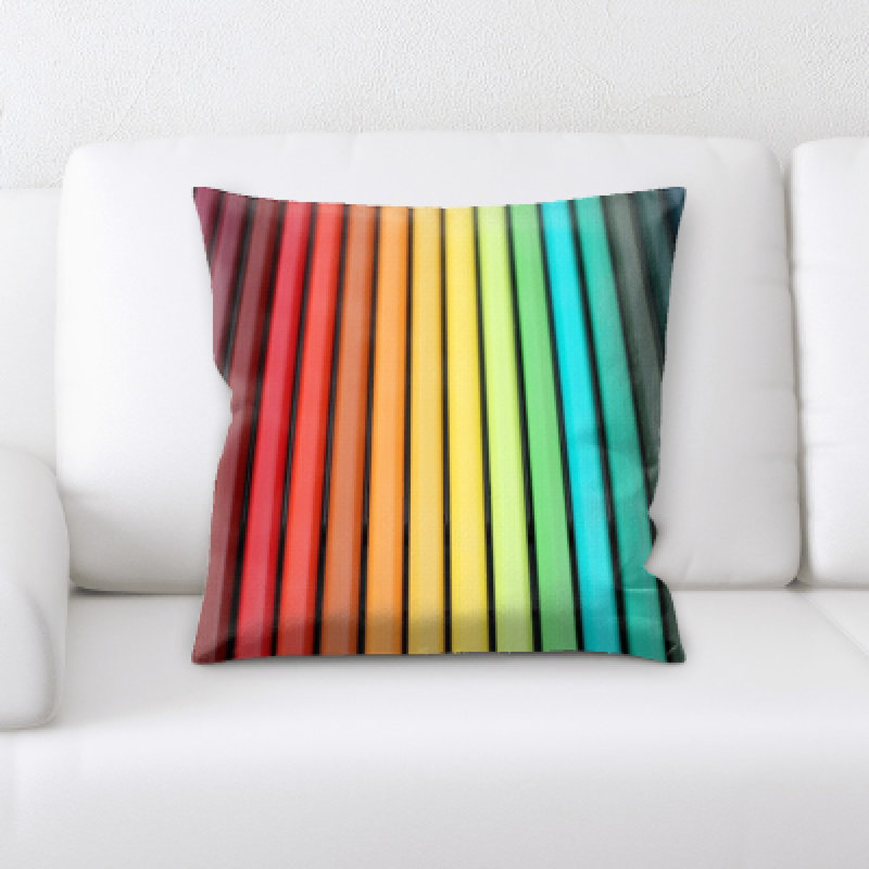 Coussin décoratif color crayons Gurley