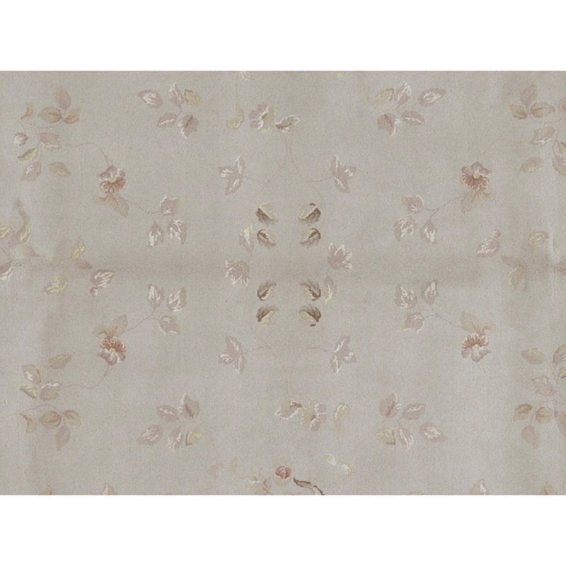 Hand Knotted Oriental Area Rug in Beige