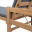 Chaise longue d'extérieur en acacia