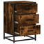 40cm W Metal Bedside Table-1167384357