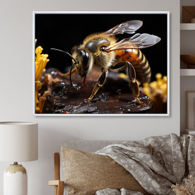 Portrait d'abeille II - animaux, art mural dans le salon