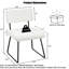 Chaise d'appoint rembourrée en velours Nikitia-1358196178