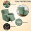 Housse pour fauteuil inclinable 4 pièces, housse élastique pour fauteuil inclinable avec poche, fond extensible et attaches-1708715551