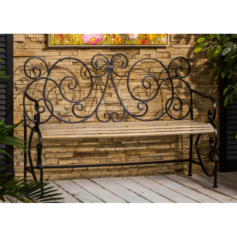 Banc de parc en métal Claysville