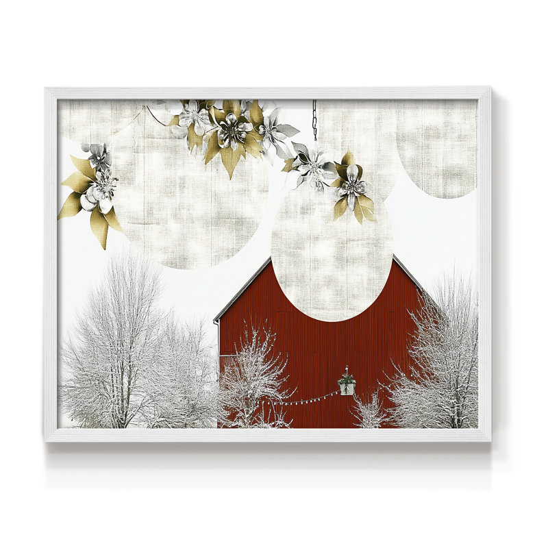 Chirstmas Art-DCV III - Reproduction encadrée - Restickable, H 11 po x l 14 po, Blanc