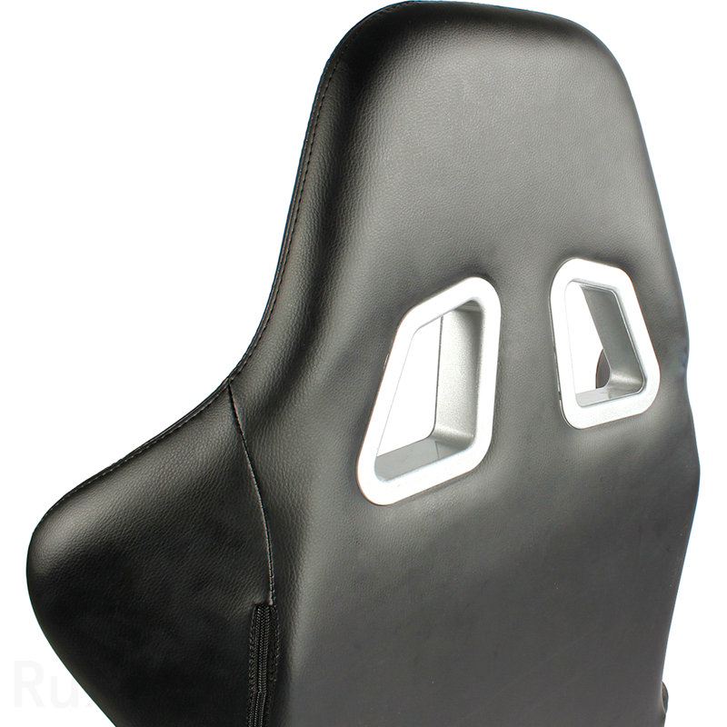 Fauteuil de jeu ergonomique noir à dossier haut