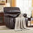 39.8'' Wide Modern Upholstered Faux Leather Manual Reclining Sofa With Pillow Top Arm(Set Of 4)-855839239