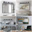 40" Modern 6-Light LED Vanity Light - Sleek Bathroom Wall Fixture, Iron & Acrylic, Dimmable & Energy-Efficient, Ideal For Mirror Lighting