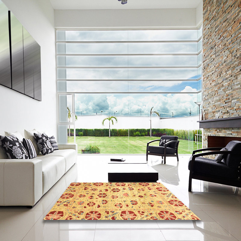 Abstract Indoor Rug, Square 8'