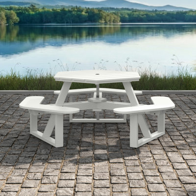 Shoreline Hexagon Picnic Table