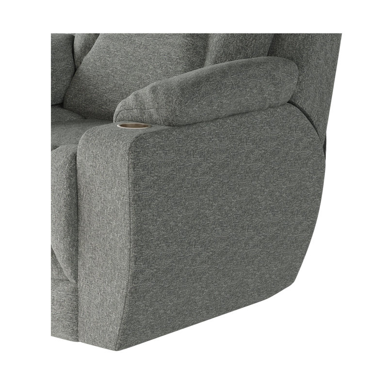 Fauteuil inclinable près du mur pour homme, Granite, Chenille