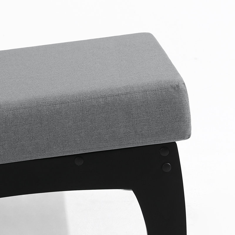 Ensemble de sièges d'extérieur 2 pièces avec coussins pour patio ou jardin Polett, Gris, Noir