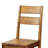 2Pcs Rustic Dark Oak Solid Wood Chair, Dining With Panel Back Element Room Chairs, Rustic, Of 2,