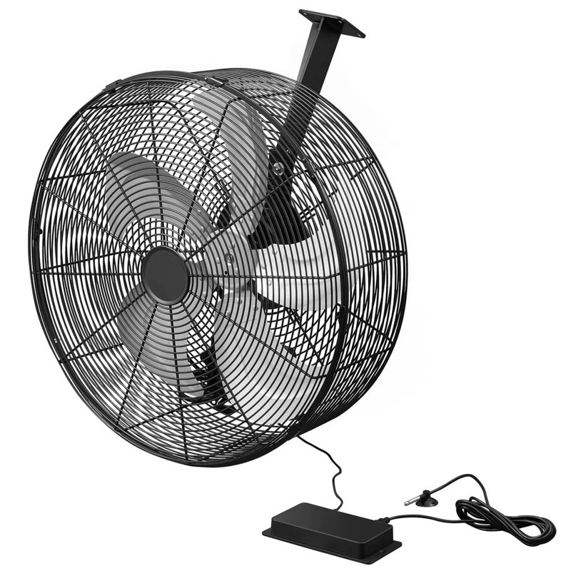 5800 pi³ / min, ventilateur de circulation d'air à effet de serre, ventilateur électrique puissant avec 10 vitesses et 3 modes de basculement, commande à cristaux liquides, fixation au plafond / murale, ventilation rapide pour serre, patio et garage