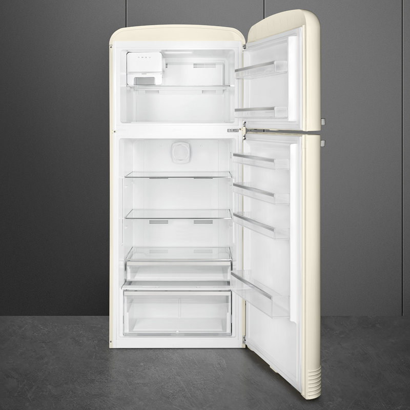 32" Smeg Fab Retro Refrigerator, Cream, Right Handed