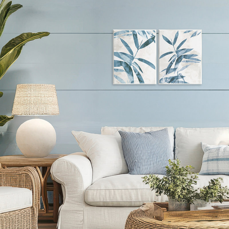 Ensemble de 2 plaques murales Tropical Twilight Palms, design par Aoibhne Hogan