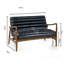 2 Seater Faux Leather Sofa