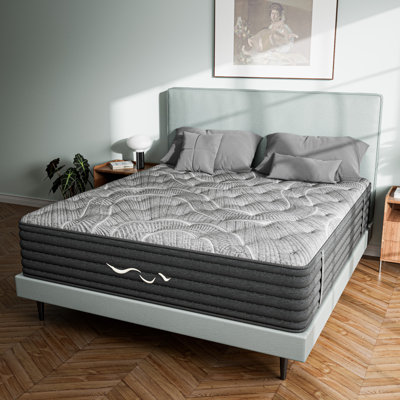 Alwyn Home 12''/14" Anti Static Two-sided Hybrid Medium Gel Memory Cashmere Wool Foam Mattress with Bamboo Charcoal Adsorption–CertiPUR-US, OEKO-TEX, SGS Certified