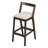 Orlen Modern Rubberwood Barstool With Upholstered Cushion And Low Backrest-117197532