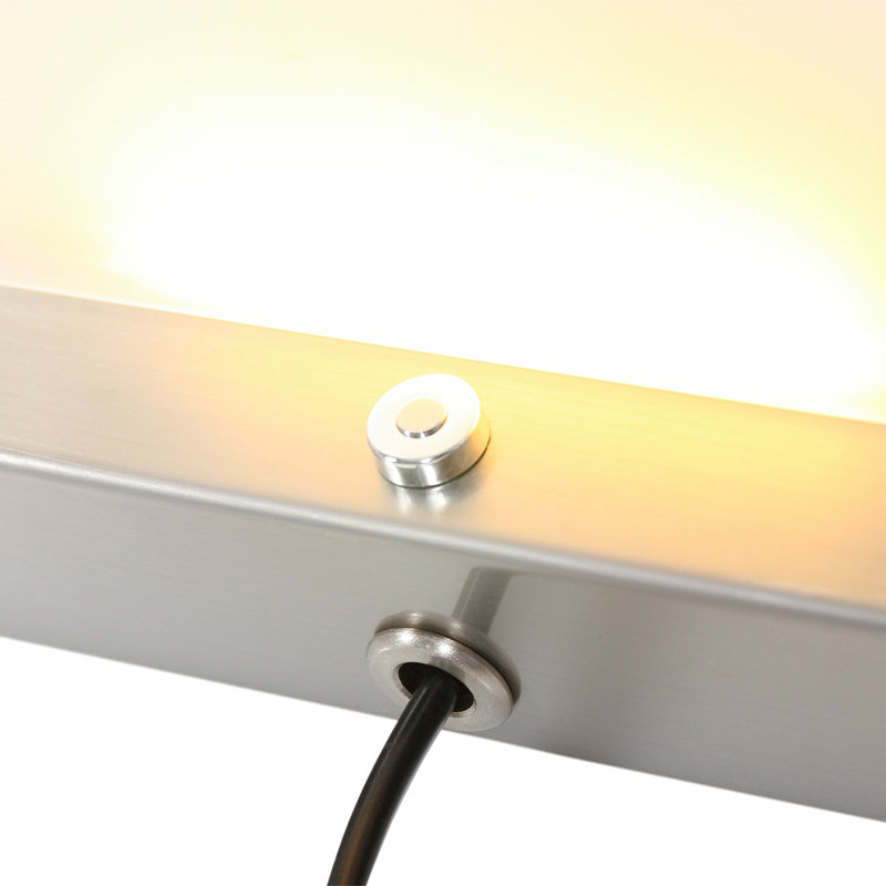 Lexus LED Armed Sconce, Steel